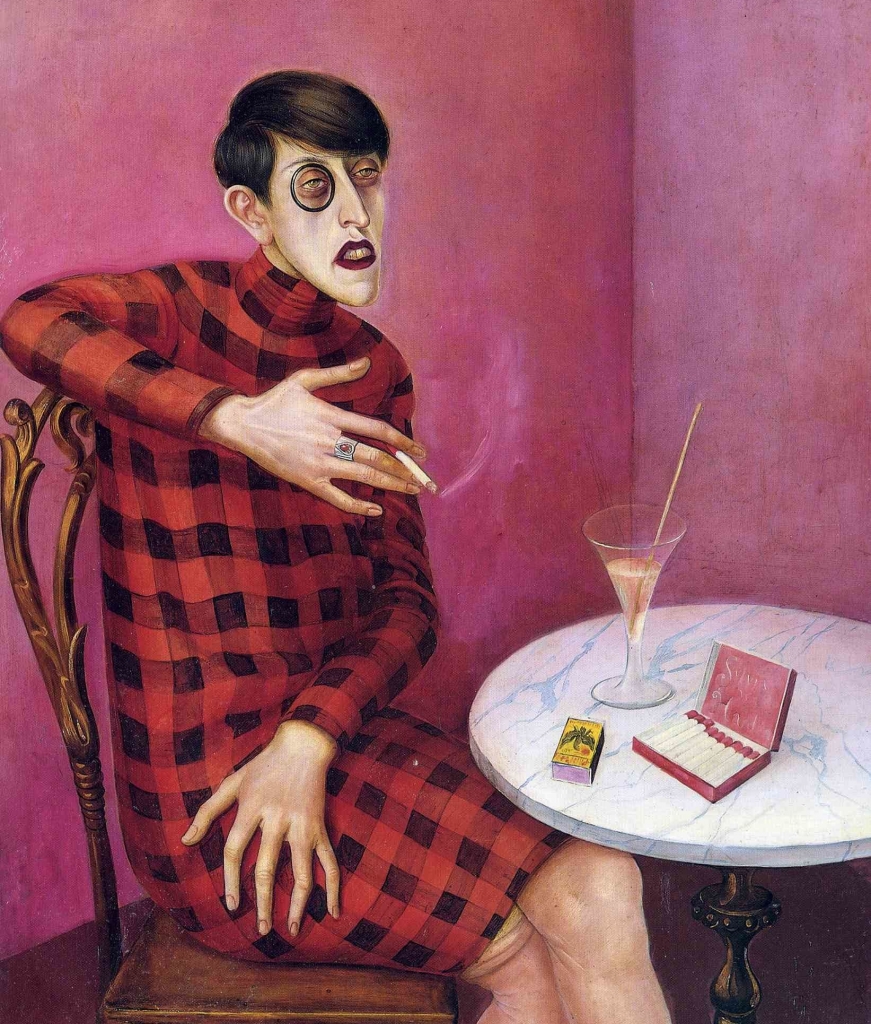 Retrato de la periodista Sylvia von Harden Otto Dix Nueva Objetividad
