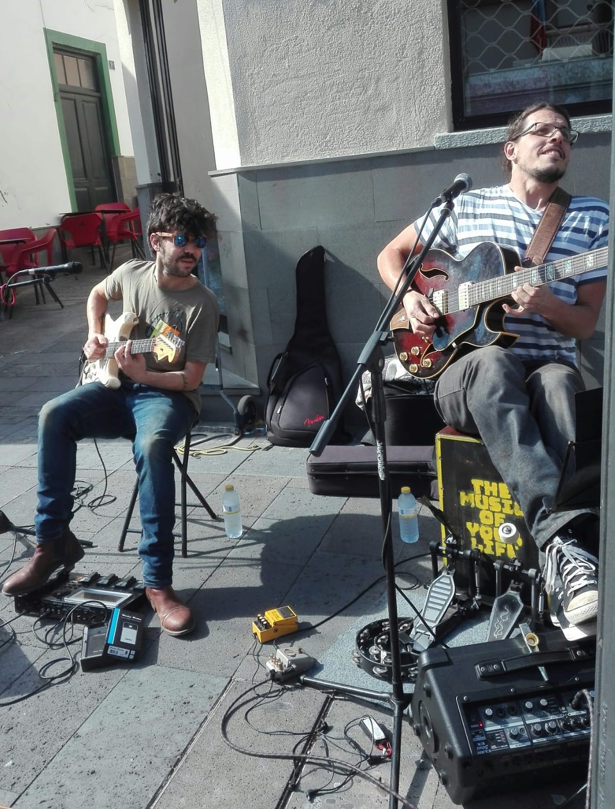 músicos de la calle en canarias La Laguna
