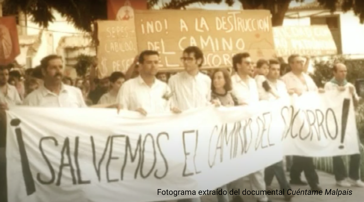 manifestacion por el camino del socorro